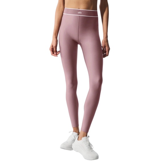 Alo Yoga Airlift High-Waist Alignment Legging Smoky Quartz/White XXS